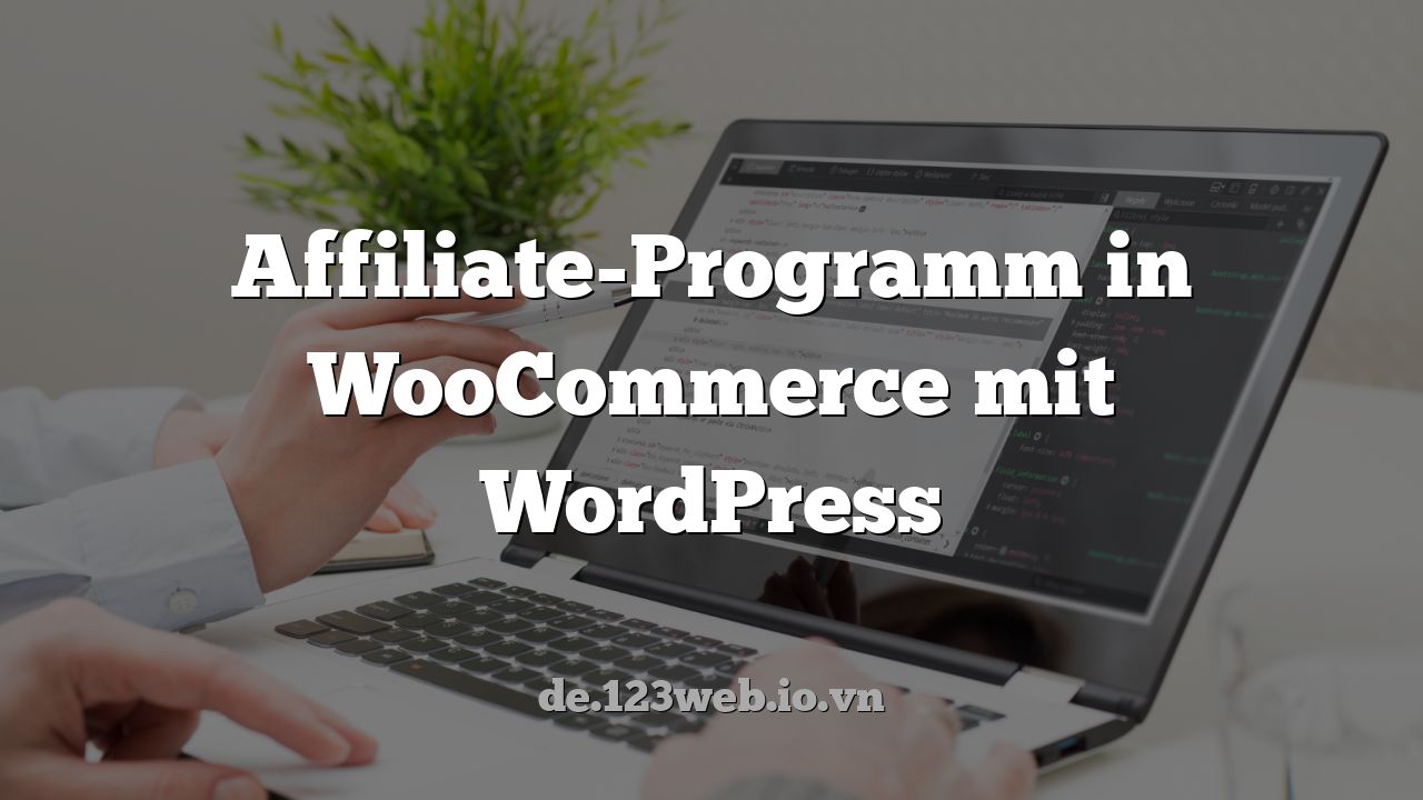 Affiliate-Programm in WooCommerce mit WordPress
