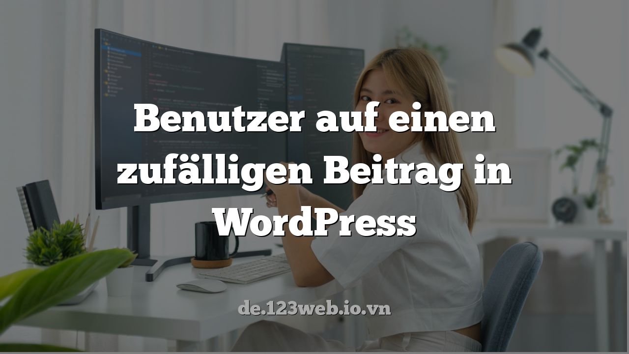 Benutzer auf einen zufälligen Beitrag in WordPress