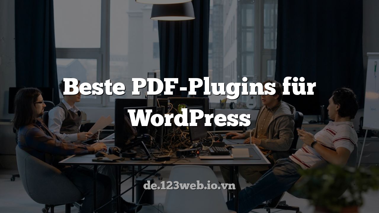Beste PDF-Plugins für WordPress
