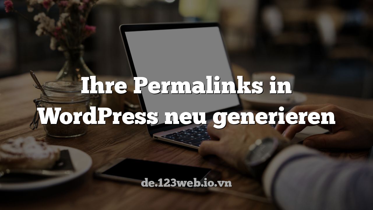 Ihre Permalinks in WordPress neu generieren