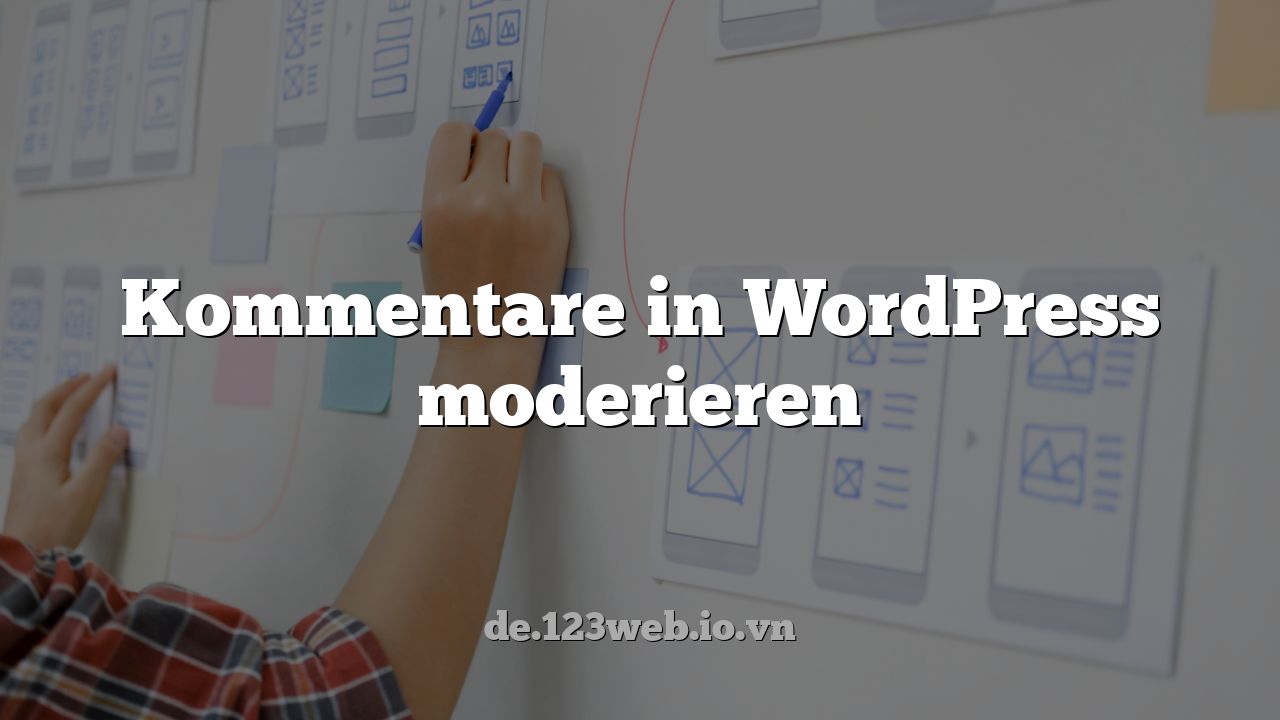 Kommentare in WordPress moderieren