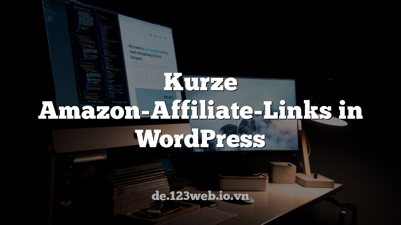 Kurze Amazon-Affiliate-Links in WordPress
