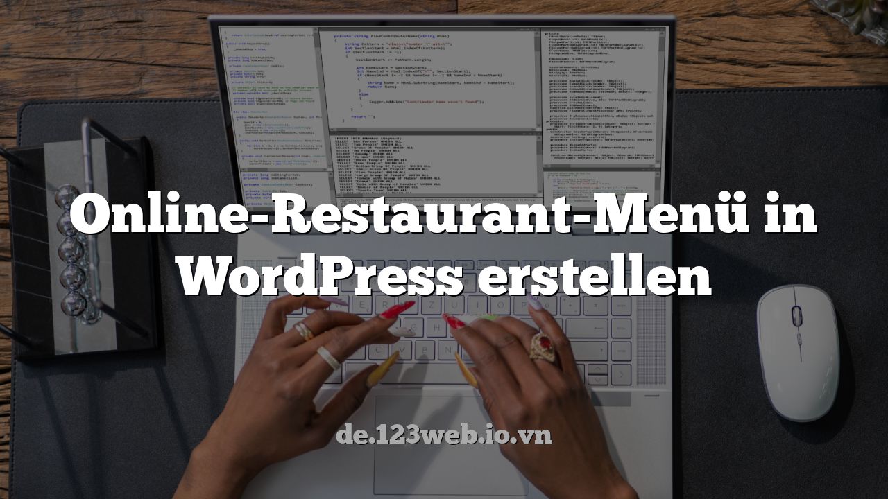 Online-Restaurant-Menü in WordPress erstellen