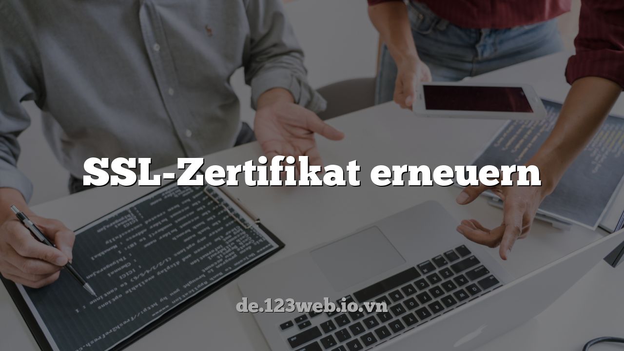 SSL-Zertifikat erneuern