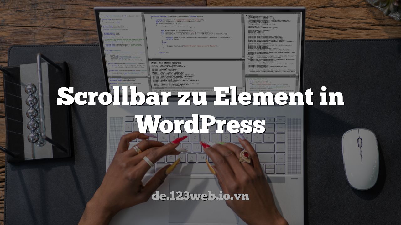 Scrollbar zu Element in WordPress