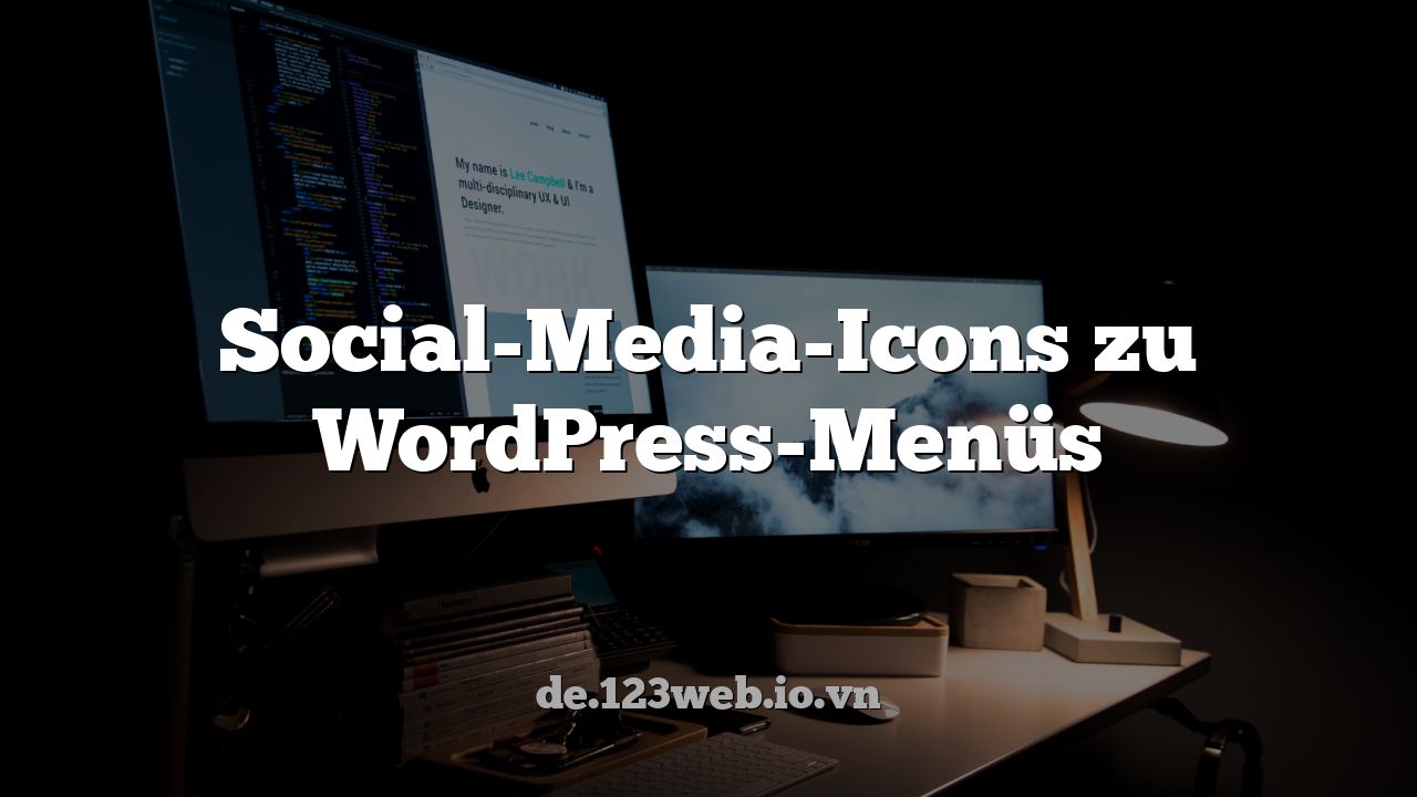 Social-Media-Icons zu WordPress-Menüs