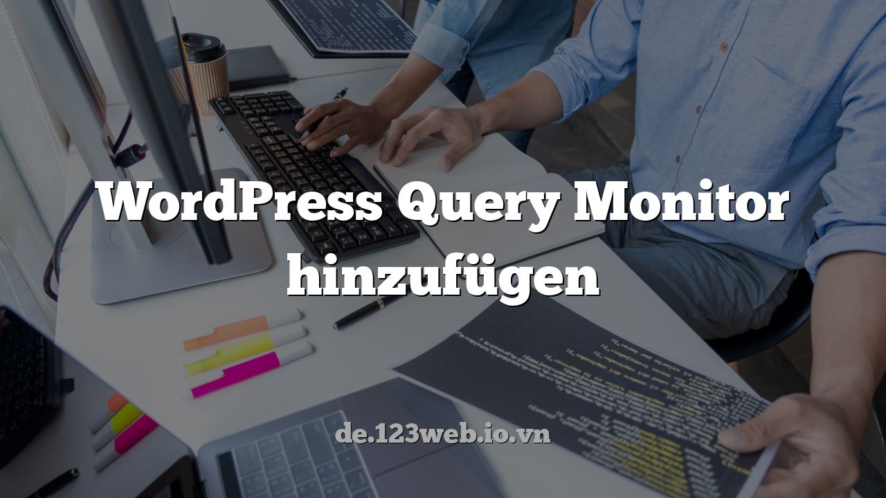 WordPress Query Monitor hinzufügen