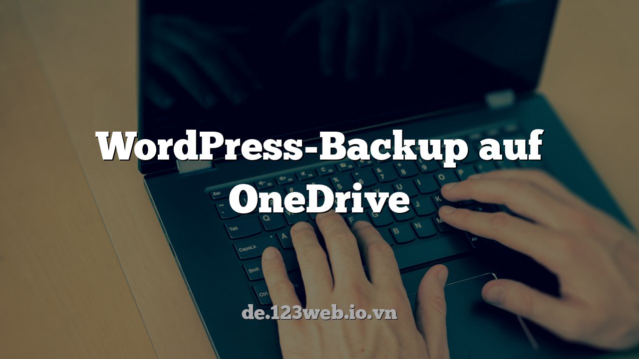 WordPress-Backup auf OneDrive