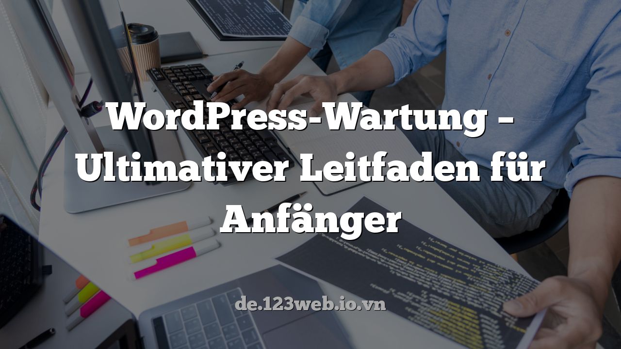 WordPress-Wartung – Ultimativer Leitfaden für Anfänger