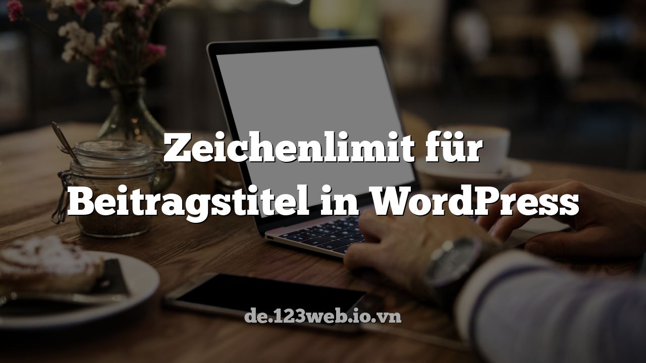 Zeichenlimit für Beitragstitel in WordPress